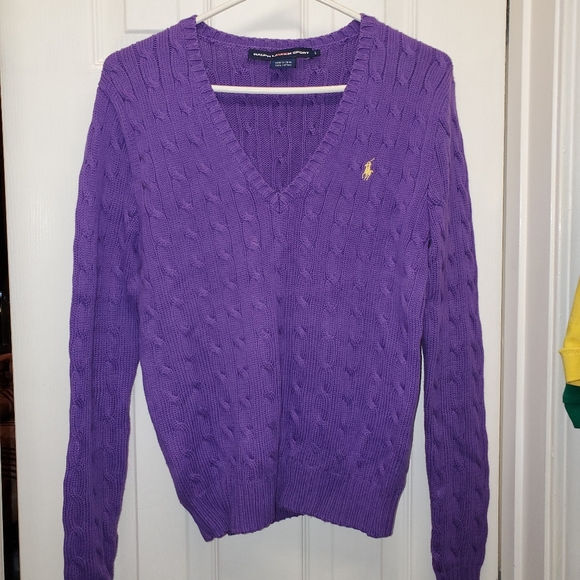 Polo Ralph Lauren Sweaters - Ralph Lauren Polo Sweater Purple Size L EUC!!